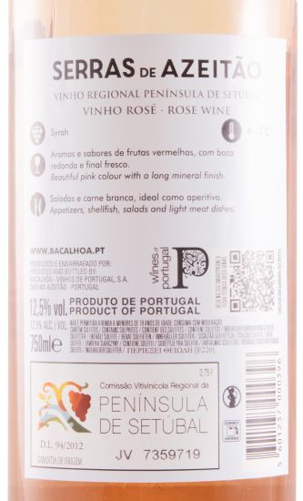 2021 Serras de Azeitão rosé