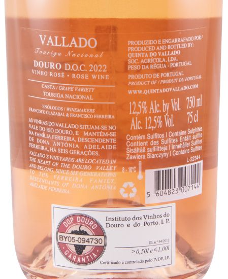 2022 Vallado rosé