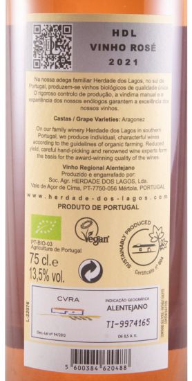 2021 Herdade dos Lagos HDL organic rosé