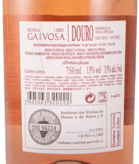 2022 Quinta da Gaivosa Rosé da Gaivosa rosé