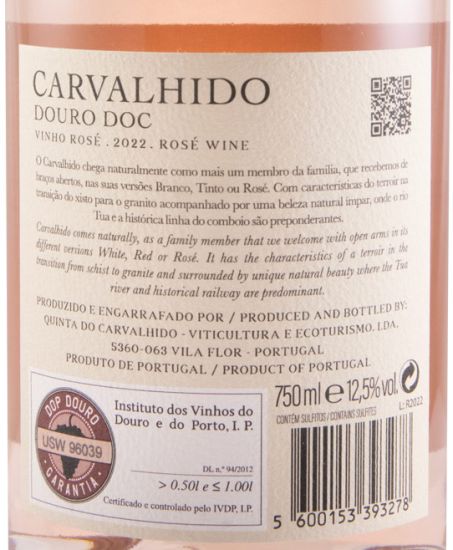 2022 Carvalhido rosé (damaged label)
