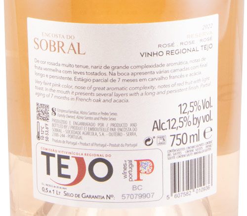 2022 Encosta do Sobral Reserva rosé