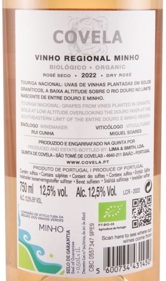 2022 Covela organic rosé