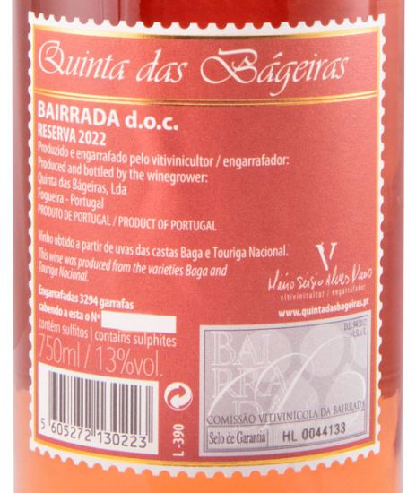 2022 Quinta das Bágeiras Reserva rosé