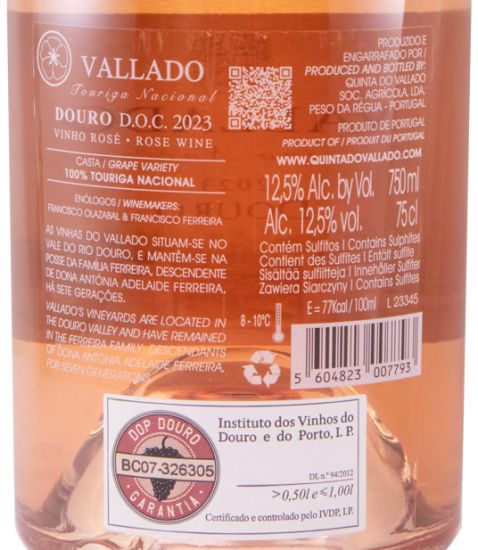 2023 Vallado rosé