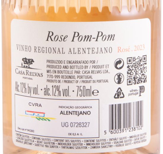 2023 Casa Relvas Pom-Pom rosé