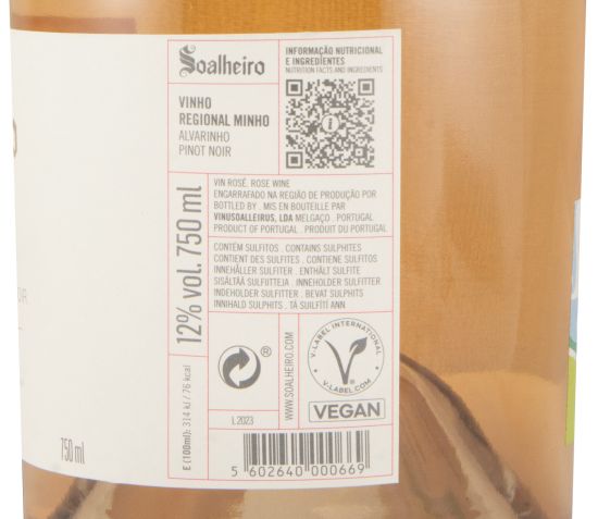2023 Soalheiro Alvarinho & Pinot Noir rosé