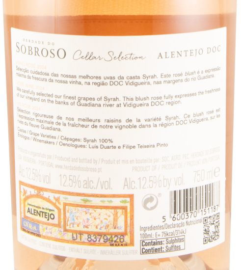 2024 Herdade do Sobroso Cellar Selection rosé