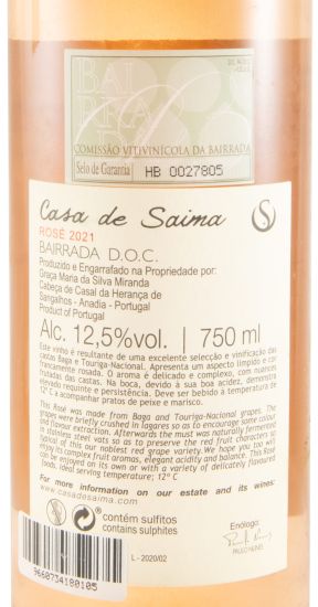 2021 Casa de Saima rosé