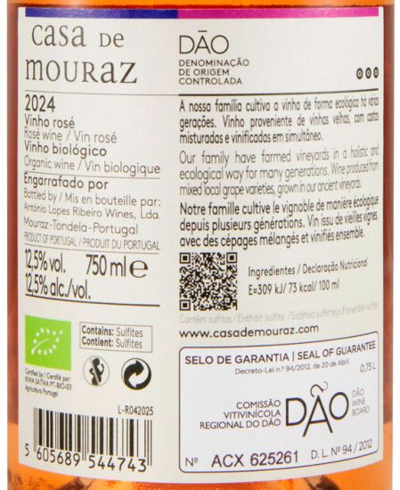 2024 Casa de Mouraz organic rosé