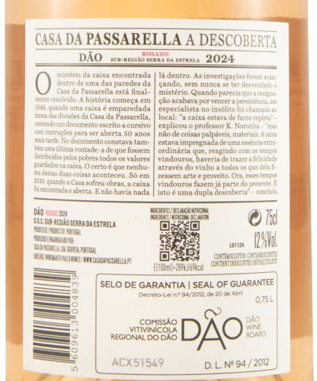 2024 Casa da Passarella A Descoberta rosé