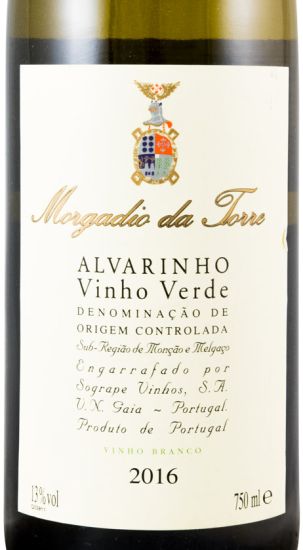 2016 Morgadio da Torre Alvarinho branco