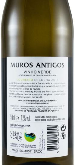 2018 Muros Antigos Loureiro branco