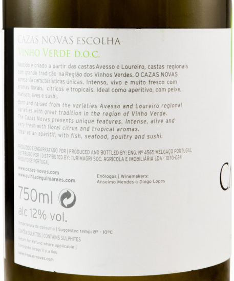 2015 Cazas Novas Escolha branco