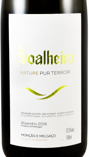 2016 Alvarinho Soalheiro Nature Pur Terroir white