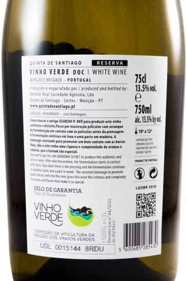 2015 Quinta de Santiago Reserva Alvarinho white