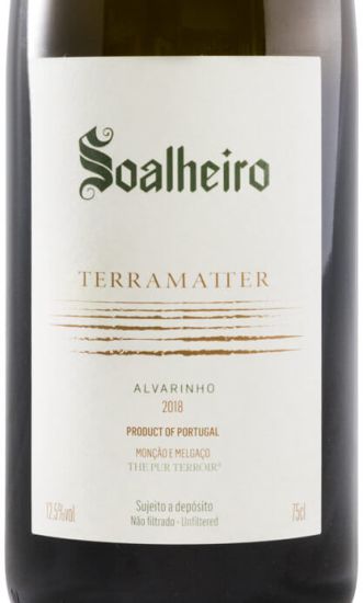 2018 Soalheiro Terramatter Alvarinho biológico branco