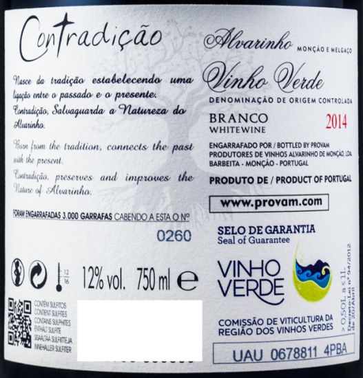 2014 Alvarinho Contradição branco