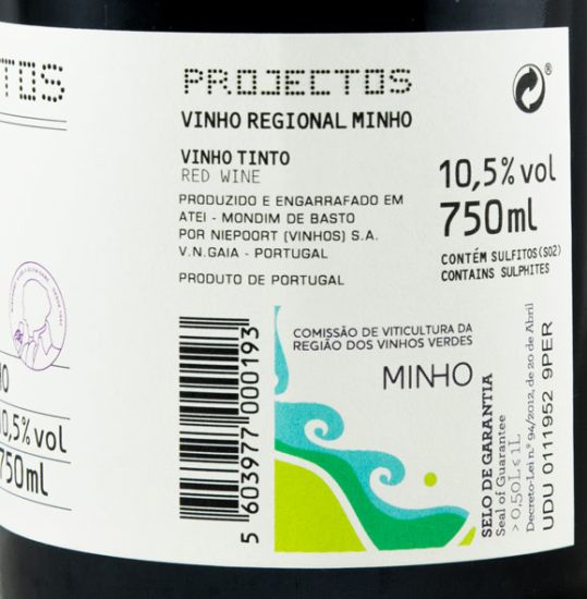 2015 Niepoort Projectos red