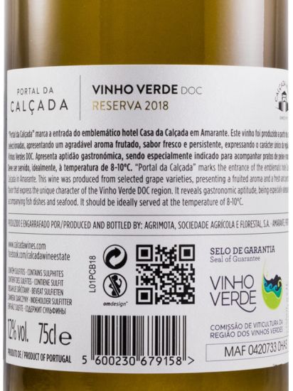 2018 Portal da Calçada Reserva white