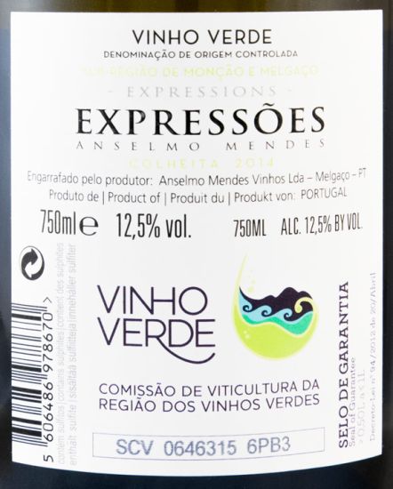 2015 Anselmo Mendes Expressões Alvarinho white