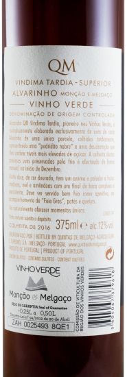 2016 Quintas de Melgaço QM Superior Vindima Tardia Alvarinho white 37.5cl