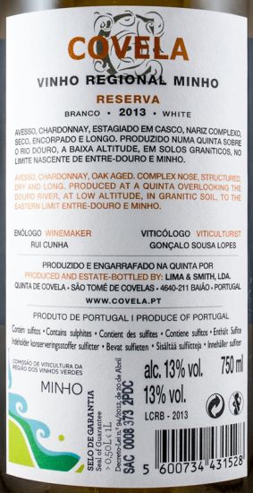 2013 Covela Reserva white