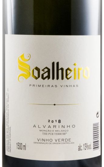 2018 Soalheiro Primeiras Vinhas Alvarinho branco 1,5L