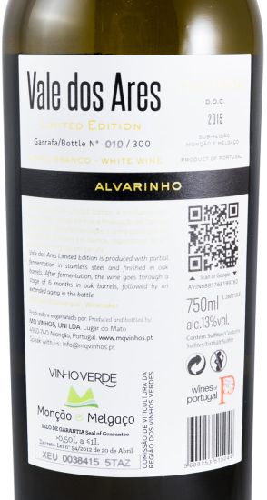 2015 Vale dos Ares Limited Edition Alvarinho white