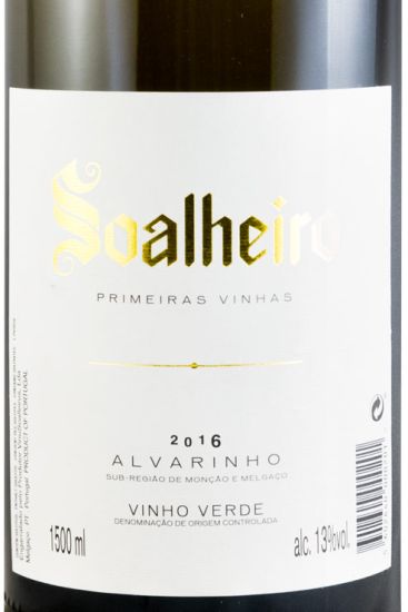 2016 Soalheiro Primeiras Vinhas Alvarinho branco 1,5L