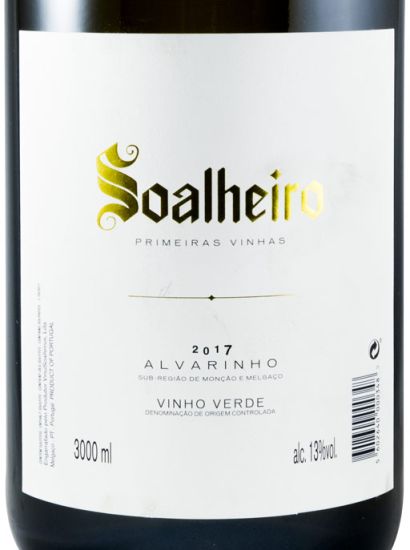 2017 Soalheiro Primeiras Vinhas Alvarinho branco 3L