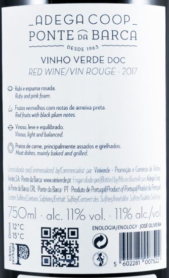 2017 Ponte da Barca tinto