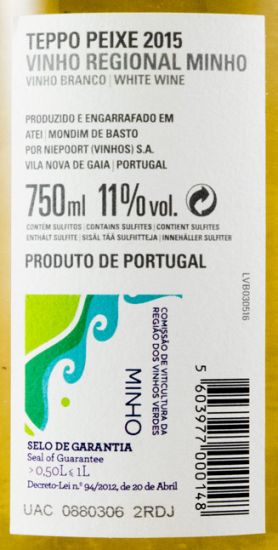 2015 Niepoort Teppo Peixe branco