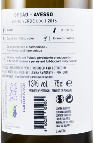 2016 Opção Avesso white