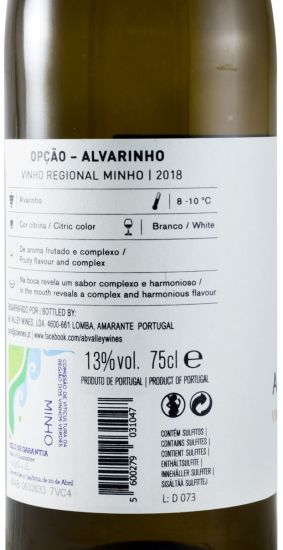 2018 Opção Alvarinho branco