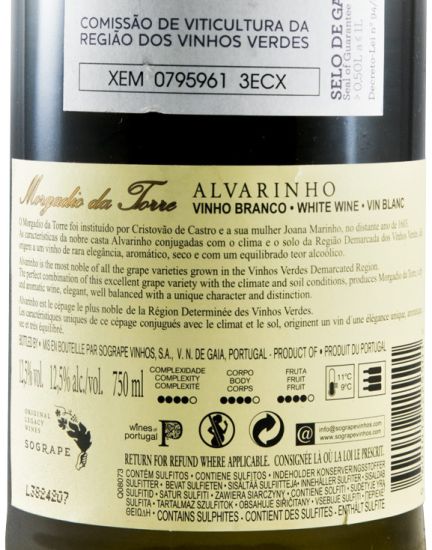 2017 Morgadio da Torre Alvarinho white