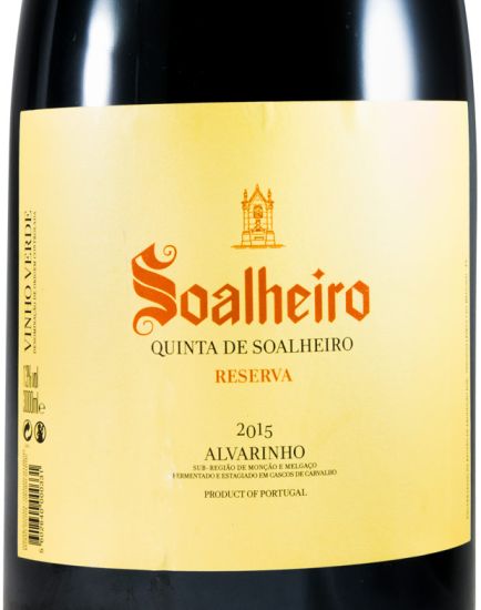 2015 Soalheiro Alvarinho Reserva branco 3L