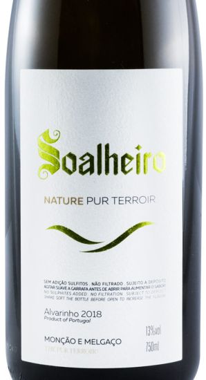 2018 Soalheiro Alvarinho Nature Pur Terroir branco