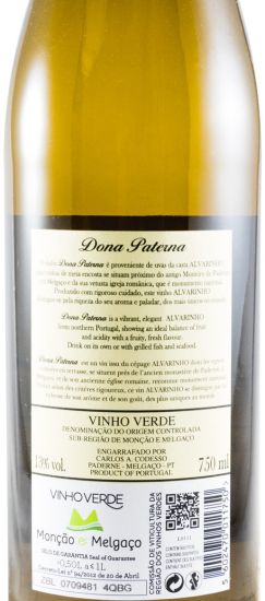 2018 Dona Paterna Alvarinho branco