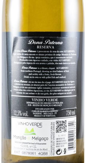 2015 Dona Paterna Reserva white