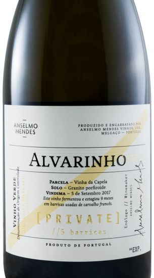 2017 Anselmo Mendes Private Alvarinho branco