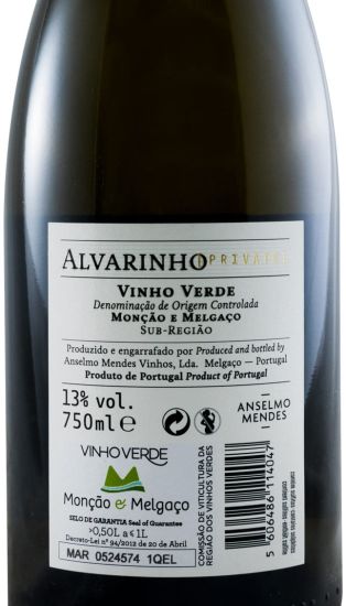 2017 Anselmo Mendes Private Alvarinho branco