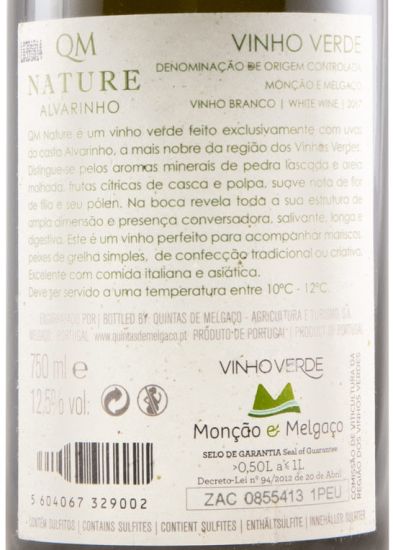 2017 Quintas de Melgaço QM Nature Alvarinho branco