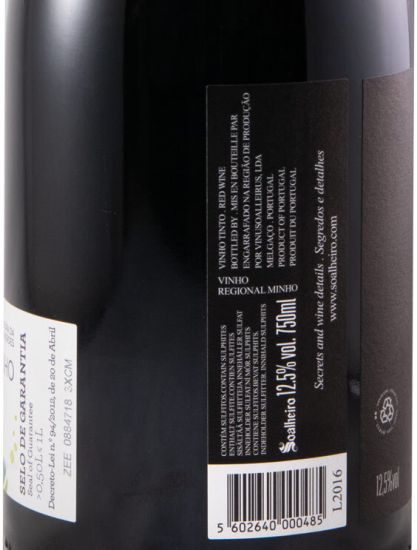 2016 Soalheiro Oppaco red