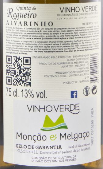 2019 Quinta do Regueiro Reserva Alvarinho white