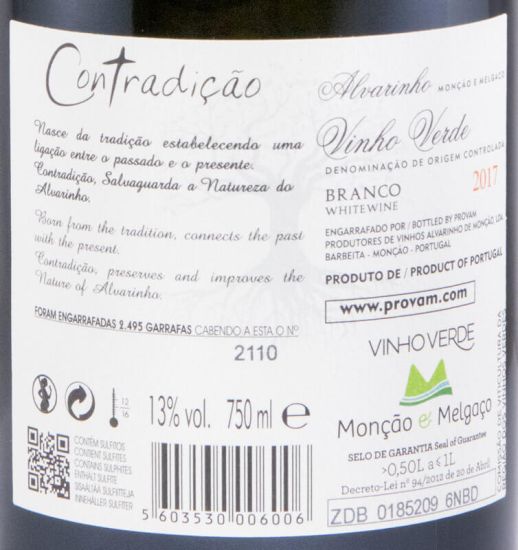 2017 Alvarinho Contradição branco