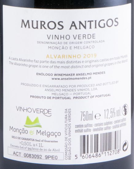 2019 Muros Antigos Alvarinho white