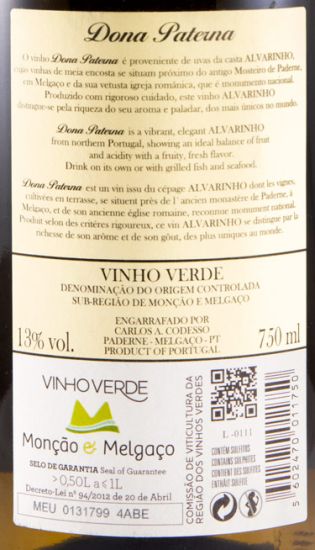 2019 Dona Paterna Alvarinho white
