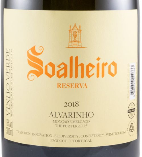 2018 Soalheiro Alvarinho Reserva branco 3L