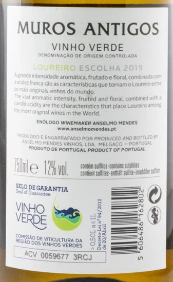 2019 Muros Antigos Loureiro branco